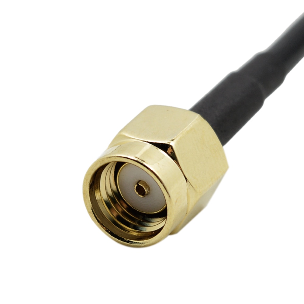 1m 1 meter wifi wi-fi antenn förlängningskabel  rg174 rp- sma hane till hona kontakt för trådlös lan wan router antenn