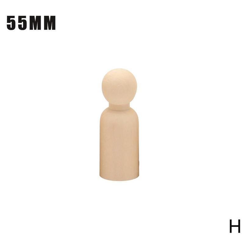 1 Uds. De muñecos de madera sin pintar, muñecos de Madera hechos a mano para hombres y mujeres, figuras artesanales, Graffiti de Color pequeño, juguete de madera W7Q5