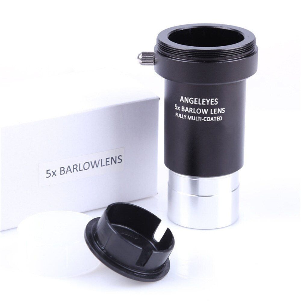 Lente Di Barlow Omegon Premium 5x 1.25'' – Apocromatica A 4 Lenti, Per Osservazioni E Fotografia Planetaria, Alta Qualità Ottica