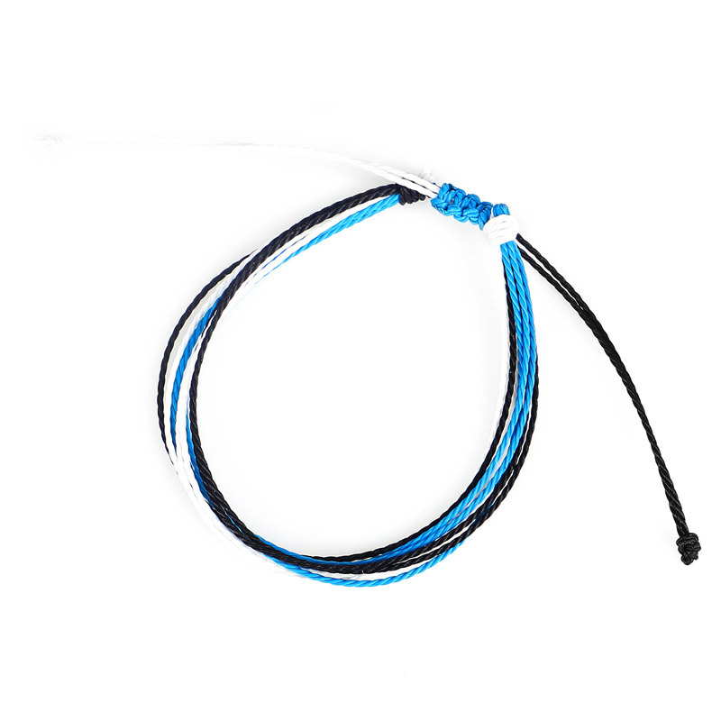 Handgemaakte Wax String Armbanden Kleuren Wit Zwart Rood Blauw Geel Mens Womens Nylon Koord Charm Vriendschap Armband: 2