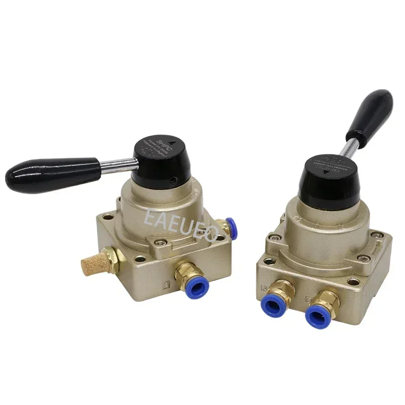 Pneumatic switch hand rotary valve HV200D one-in and two-out cylinder control reversing valve hand valve 02B