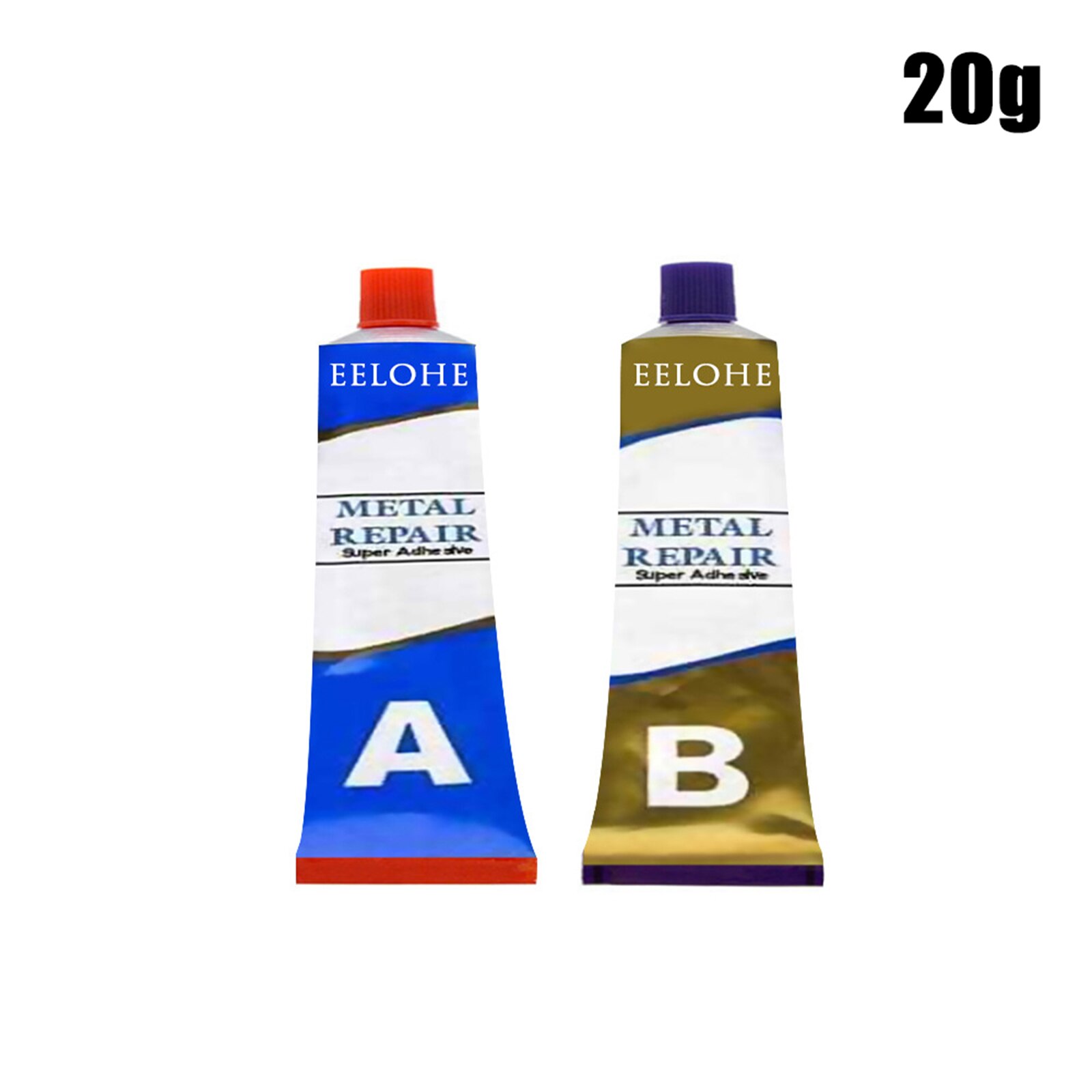 20/50/100g Industrial Heat Resistance Cold Weld Metal Repair Materials Paste for plumbing, concrete breaks TB: 20g