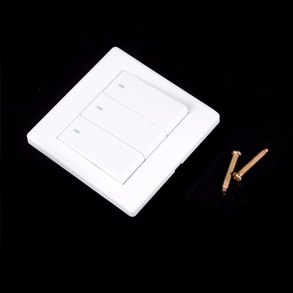 1PC 86mm Wall Panel Remote Transmitter 1 2 3 Button Sticky RF Remote Smart Home Room Living Room Bedroom