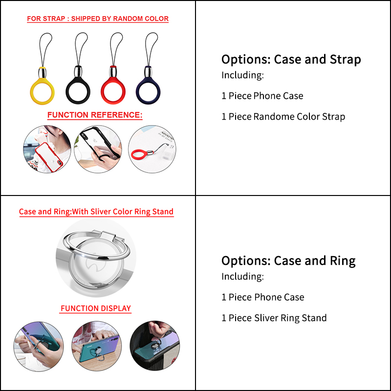 Xundd för asus rog phone 7 6 pro phone 7 ultimate-skal, stötsäkert pc- och tpu-krockkuddar, transparent linsskydd på baksidan