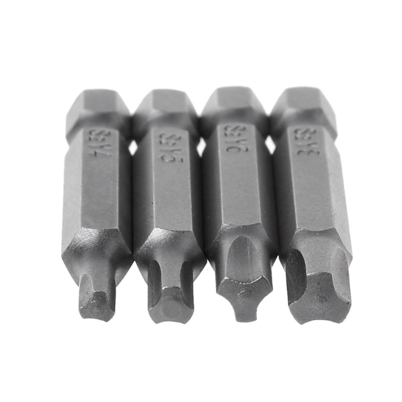 Embouts de tournevis magnétiques en forme de Y de 50mm pour outils de réparation de vélo, 4 pièces, tige hexagonale à tête triangulaire Y4 Y5 Y6 Y8