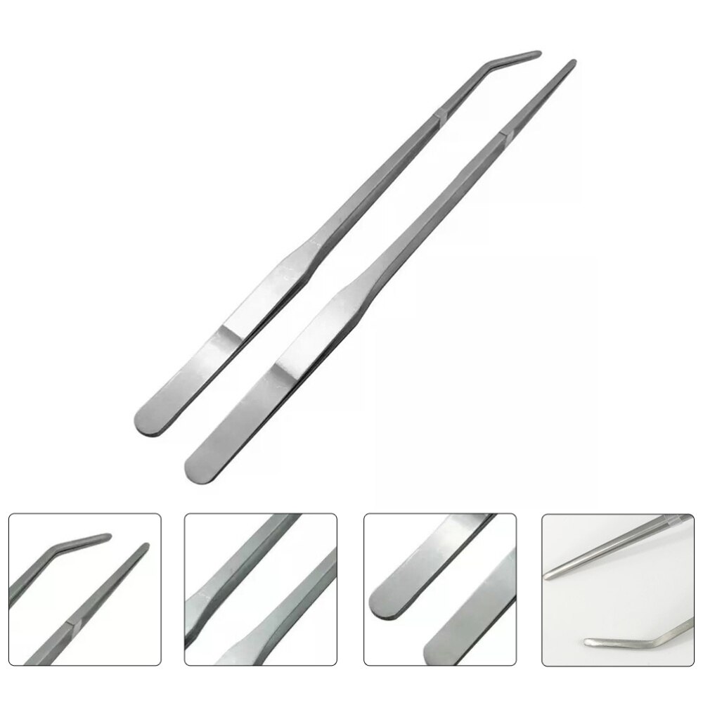 2 stück edelstahl-futterclips für reptilienfutter (silber)