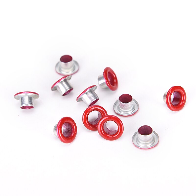 100pcs 3mm 4mm 4.5mm Metal eyelets For Scrapbooking DIY embelishment garment clothes eyelets Scrapbook Eyelet Random Mixed Color