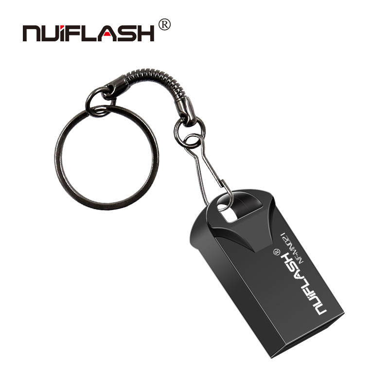 Metal Pendrive 32GB 64GB USB Flash 4GB 8GB 16GB USB Stick 128GB metal U disk Key Ring Memory Storage for computer