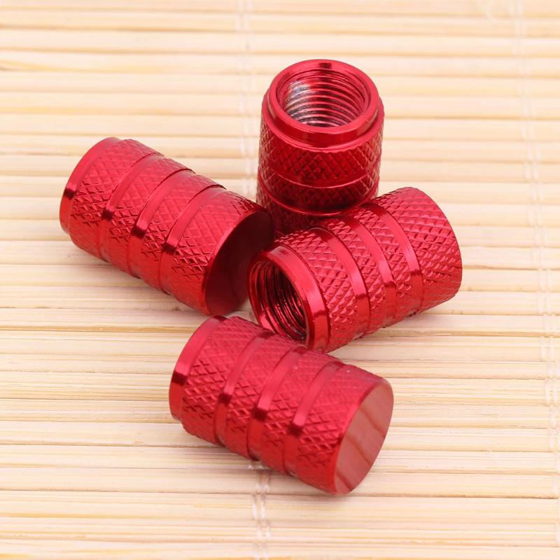 4 Stuks Aluminium Auto Wiel Band Caps Universele Automobiles Metalen Ventieldopje Auto Tire Ventiel Dust Covers Auto accessoires