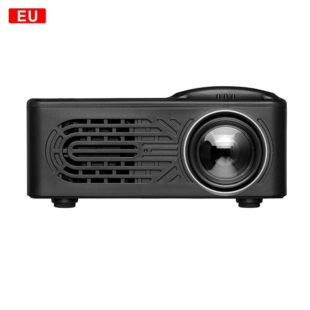 Mini LED Projector Portable HD 1080P Multimedia Home Cinema Theater Video Projector , Wireless Sync Display For Phone: EU