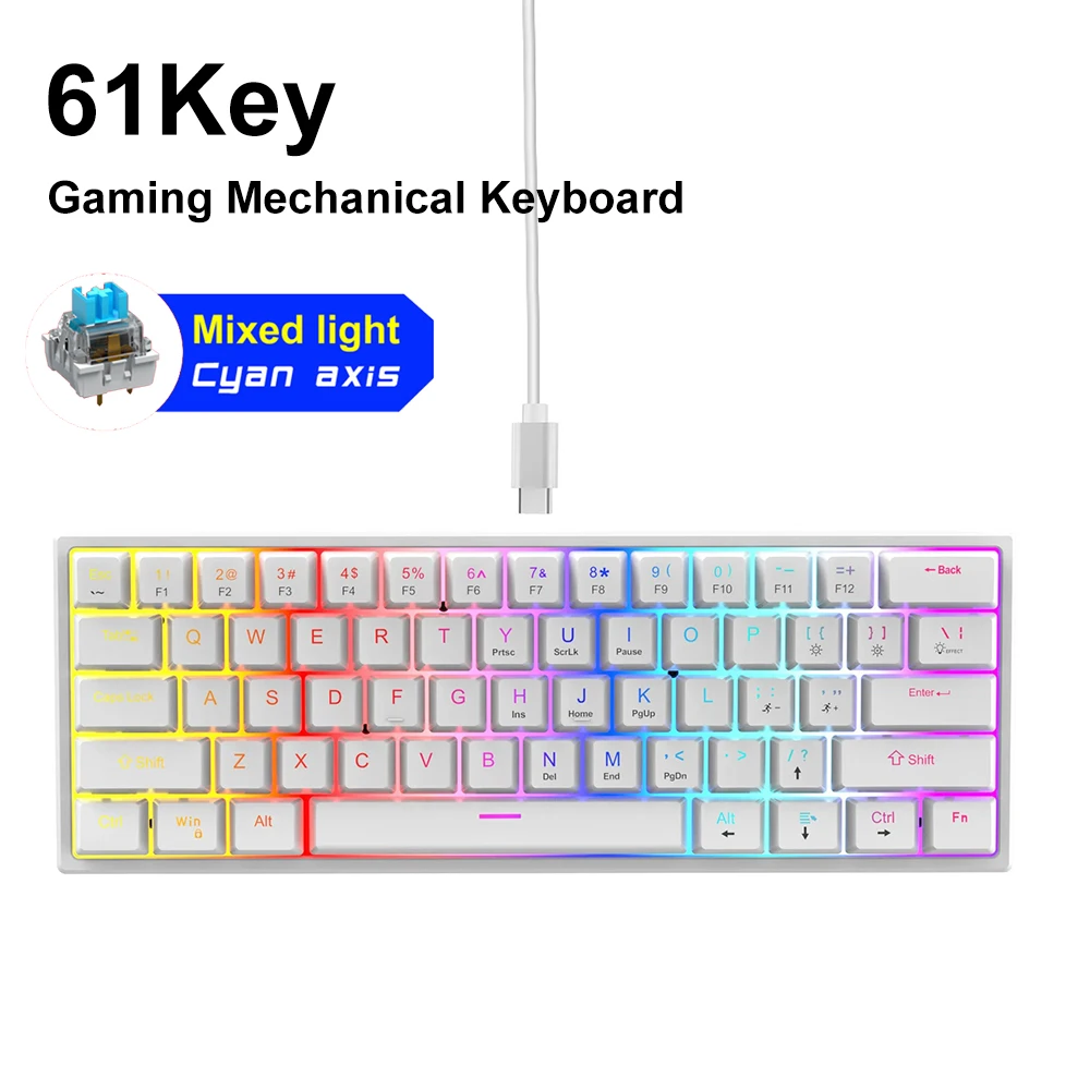 16 RGB Wired Mechanical Keyboard 104 Keys Gaming K... – Grandado