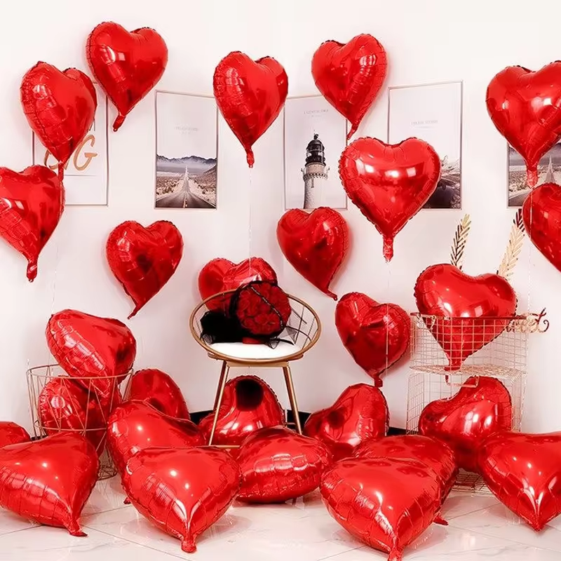 10/50/100 pçs diy decoração de festa de casamento balões de amor dia proposta romântica para casa feliz aniversário ornamento balões de férias: Oliva