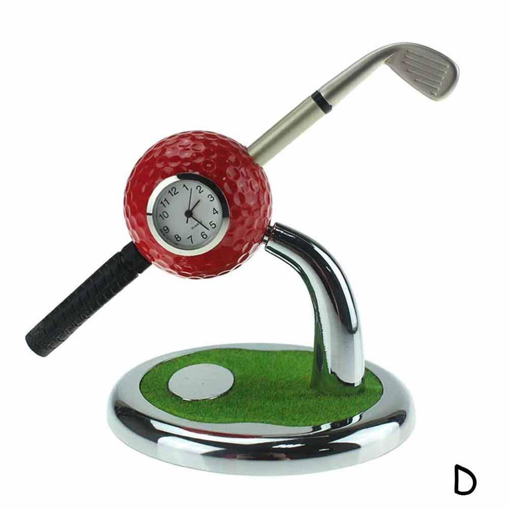 Mini bolígrafo con pelota de Golf de escritorio, soporte con bolígrafos de Golf, Juego de 2 piezas de Golf, recuerdo de gira, de novedad: Verde claro