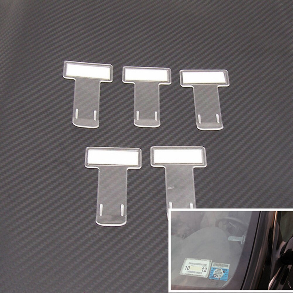 Car Parking Ticket Clip Fastener Auto Interior Organizer Permit Card Bill Holder Sticker Windscreen Window Fastener Stickers