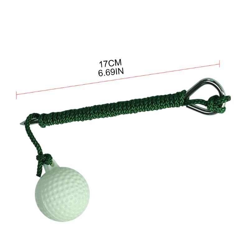 Rope Golf Ball Hit Shot Putting Training Practice Aid Swing Sports Practice Protable Easy Operation Sports and Entertain