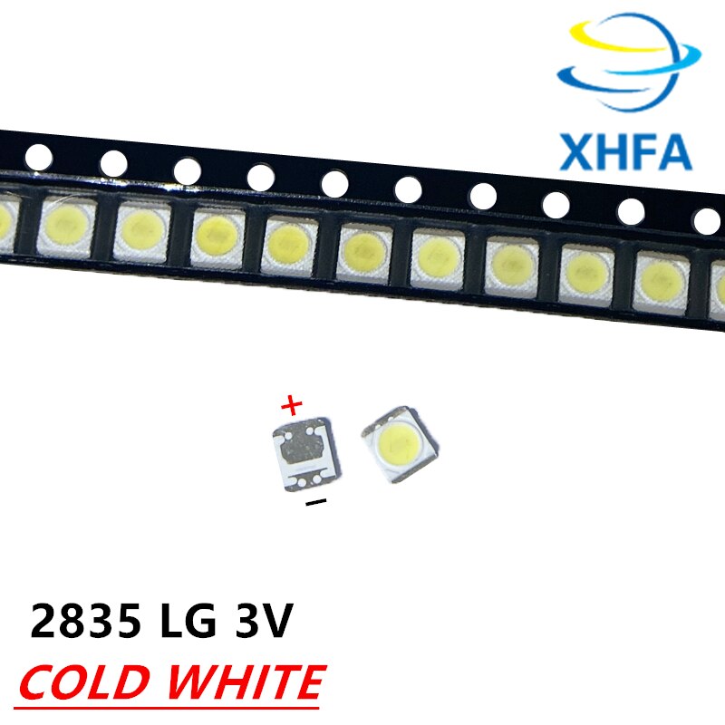 120pcs Original and For LG LED 3528 2835 1210 LED Backlight 1W 3V 110LM Cool white for LED LCD TV Backlight Application