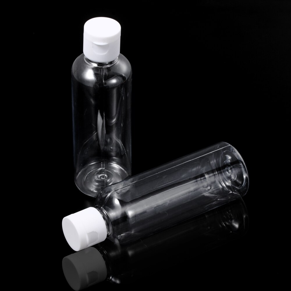 1/2 Pcs 50/60/100ML Empty Container Bottle Dispenser Shampoo Lotion Squeeze Jar Plastic Clear Makeup Refillable Travel Bottle