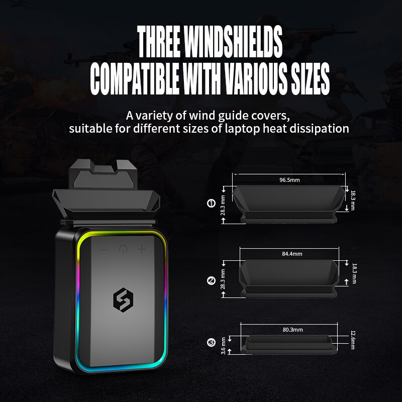 Vacuum Portable Laptop Cooler USB Air Cooler External Extracting Cooling Fan Laptop Adjustable Speed Cooler Notebook Accessories