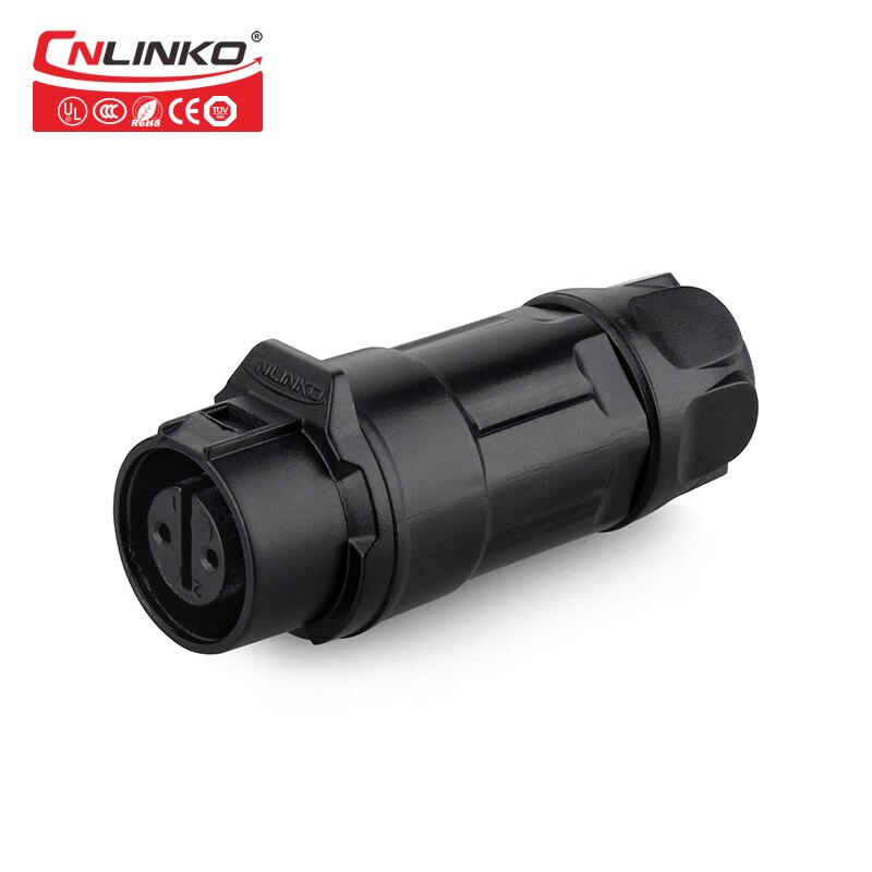 CNLINKO M12 2 pin 5A Man Vrouw Plug En Paring Plug Power Waterdichte IP67 Cable Connector Voor Led Apparatuur: mating plug