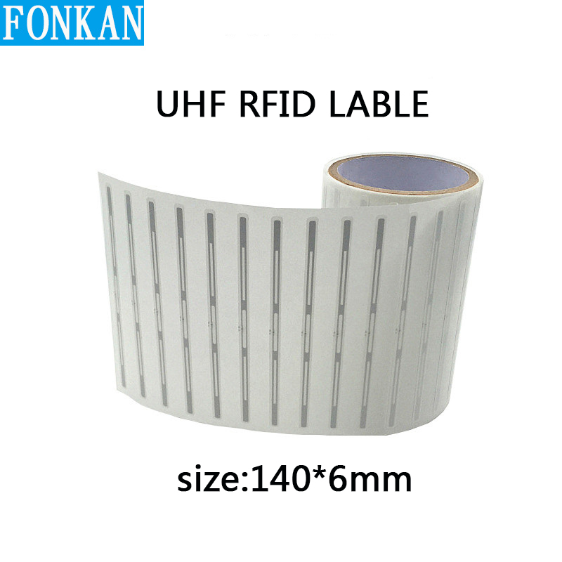 EPC C1G2 UHF RFID H47 label J41 wet inlay 9662 white label Sticker Tag with M4/H3/R6 chip 50x50MM 73x21mm