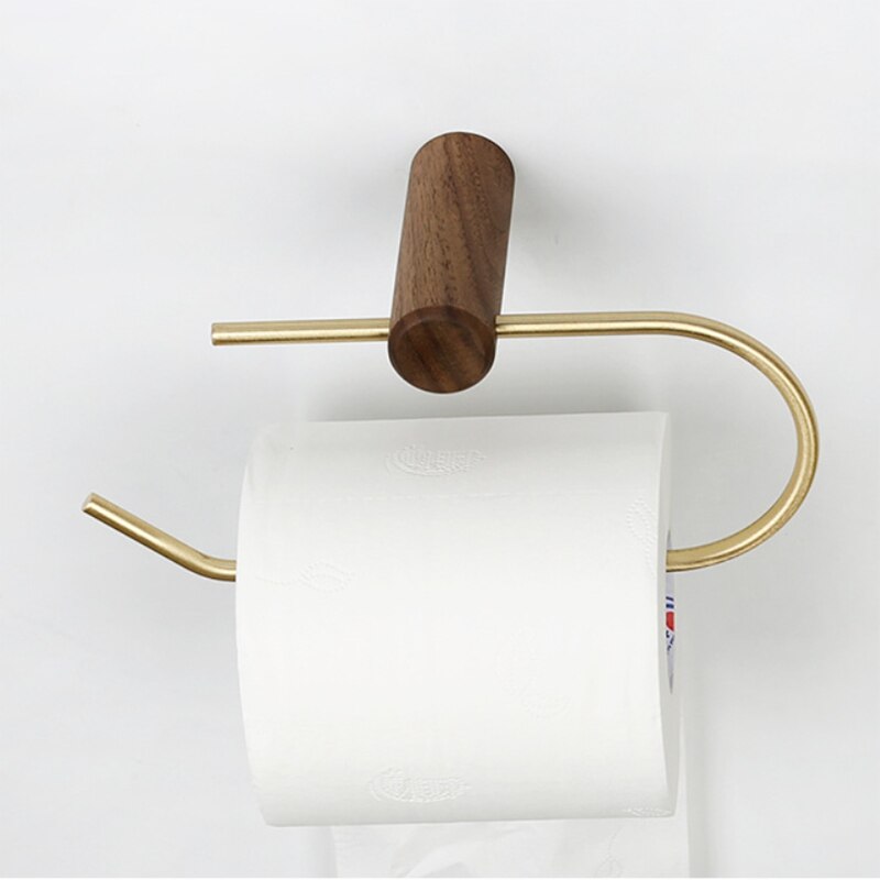 Nordic Bathroom Roll Holder,Wall Hanging Napkin Holder Gold Toilet Paper Towel Holder Kitchen Storage Shelf