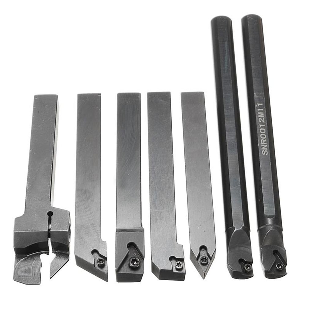 21Pcs/Set 12mm Shank Lathe Turning Tool Holder Boring Bar + Insert Blades + Wrench S12M-SCLCR06/SER1212H16/SCL1212H06