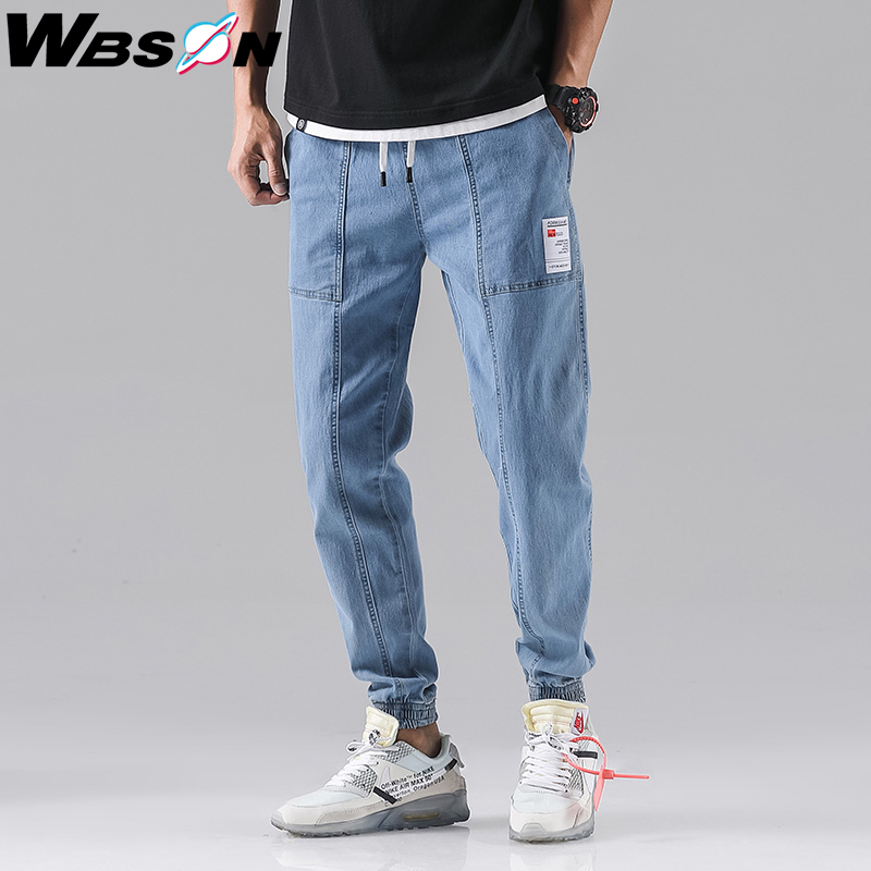 Wbson mænd jeans mænd mode mænd baggy slim jeans mænd jogger jeans jeans mænd cargo jeans syg 2307
