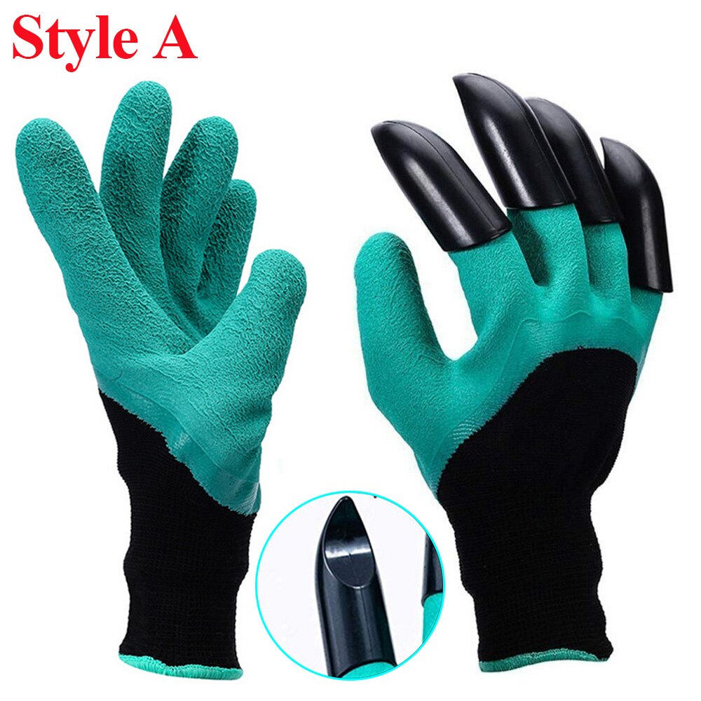 Rękawice ogrodowe z pazurami plastik ABS ogród łatwe amfiladowy sadzenia rękawice robić kopania trawnik pielęgnacja mieszkanie na świeżym powietrzu stoczni prezenty D40
