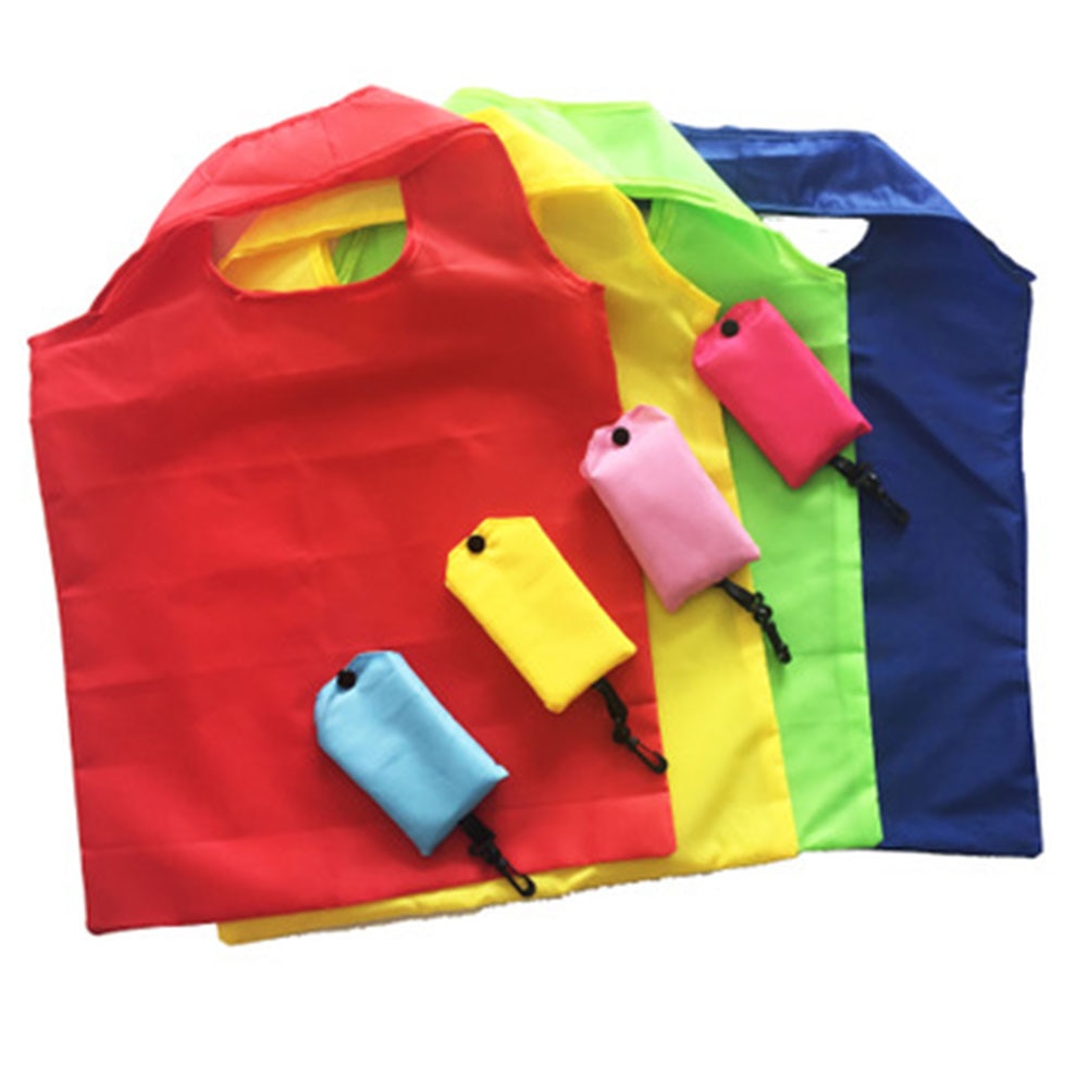 Bolsas de compras reutilizables de Nylon bolso plegable de tela portátil Eco bolsa de supermercado plegable bolsos de gran capacidad impermeable