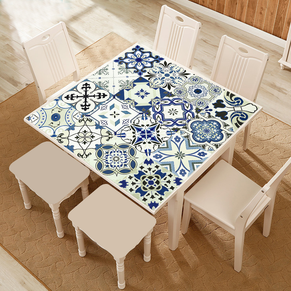 16 pz/impostato piastrelle in ceramica in stile messicano adesivo murale cucina bagno tavoli arte murale decorazioni per la casa sbucciare &amp; bastone adesivi murali in PVC