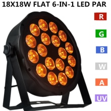 RGBWA + UV 6-in-1 LED PAR 18X18W PAR Licht/disco licht, par led professionelle dj ausrüstung