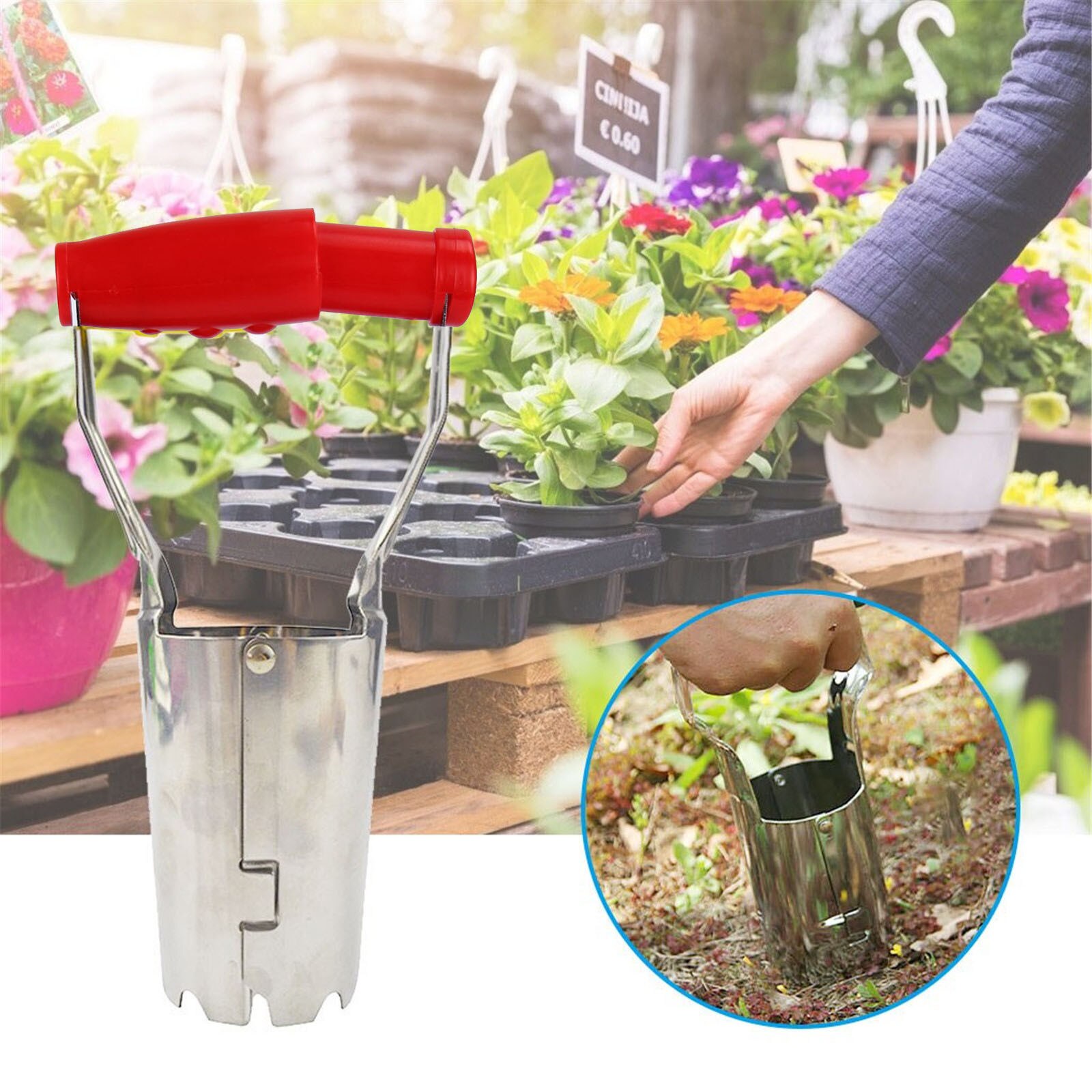Seedling Extractor Planting Tool Gardening And Agricultural Sandy Dipping Flower Tube Transplanter Transplanting Seedling Raiser