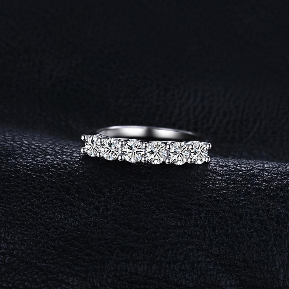 thumbnail image 2 of Sterling Silver 925 Eternity Infinity Anniversary Ring – 1.69 Ctw CZ – Clear White 2 of 6