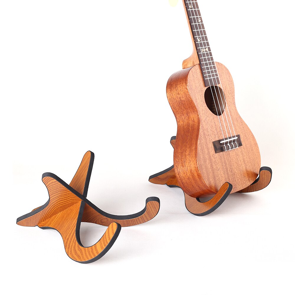Træ ukulele træ stå bærbar beslag holder hylde montering til ukulele violin mandolin banjo – Grandado