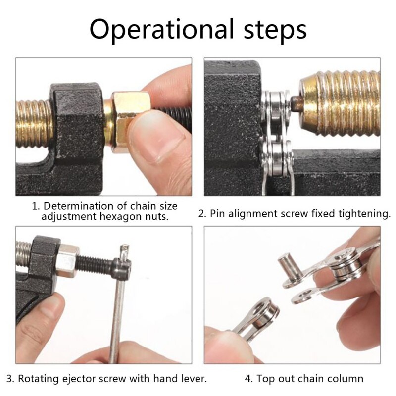 Bike Bicycle Chain Rivet Repair Tool Breaker Splitter Pin Remove Replace Bike Chain Breaker Accessories Support Dropshipping2021
