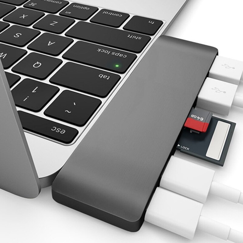 Dual Type-C Hub Hub 2Usb3.0+Sd/Tf Card Reader (Thunder 3 Interface)