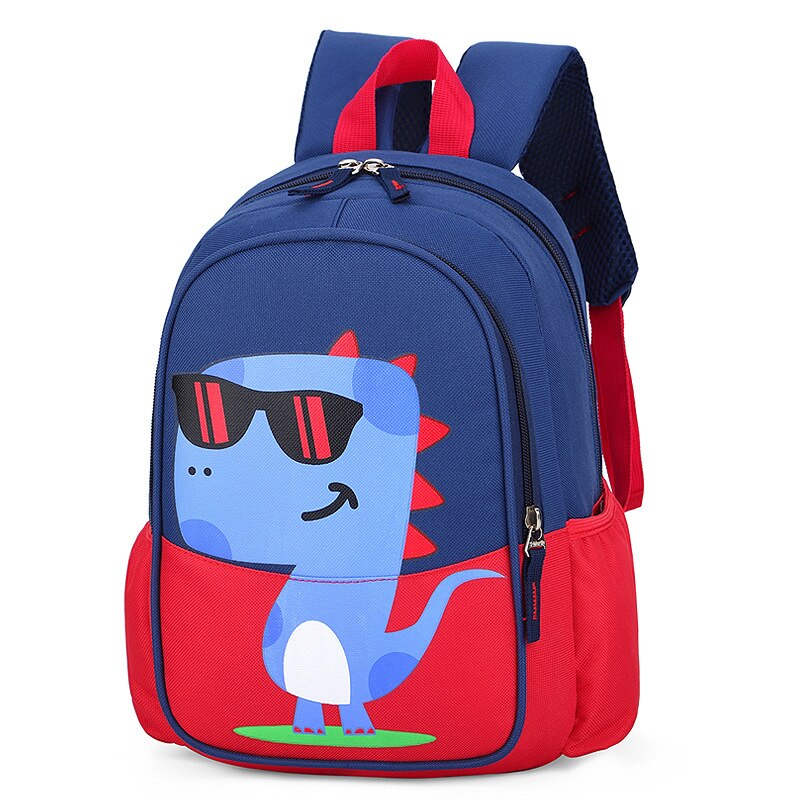 Kinderschoolrugzakken cartoon dinosaurus rugzak kinderen schouderrugzakken tas mochilas infantil: Rood