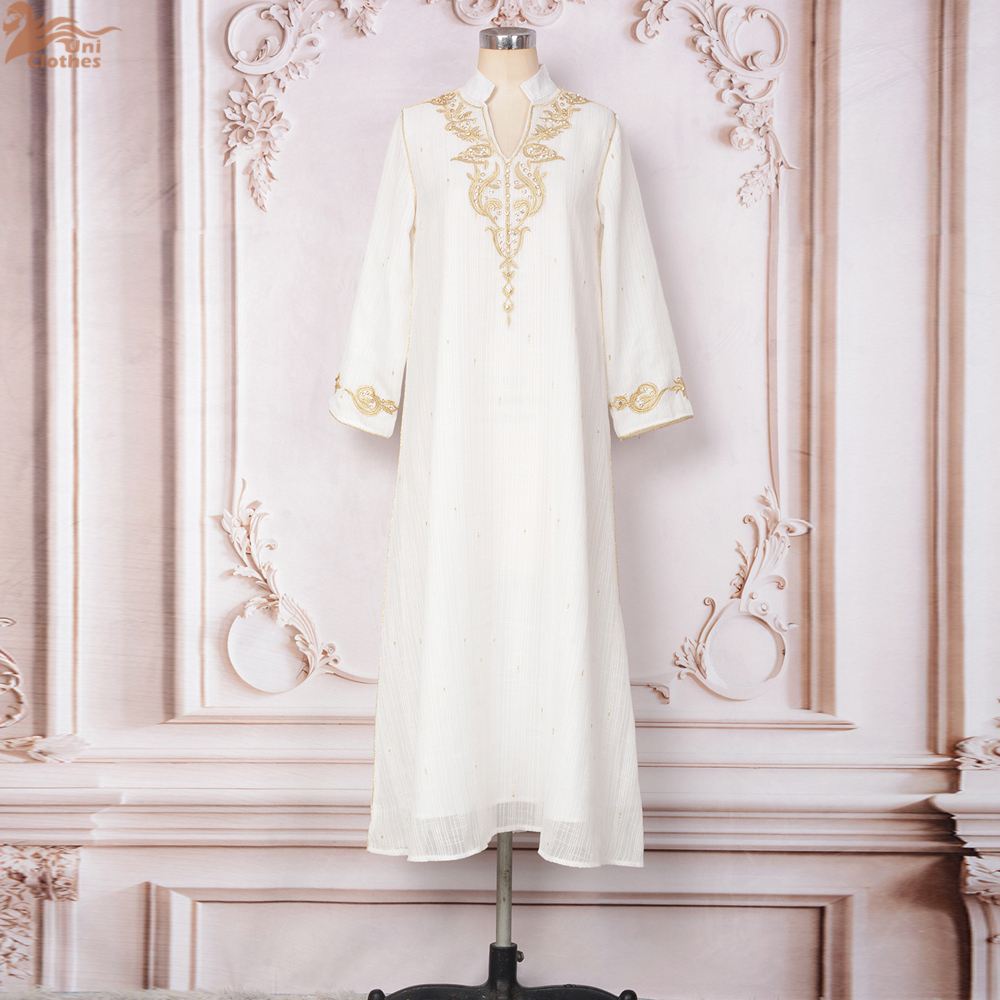 Vestidos caftán Abaya Jalabiya para mujer, vestido largo de musulmán bordado, Abayas sauditas Eid Ramadán Dubai Islam Marocain Vestidos