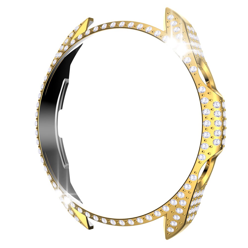 Coque de protection complète en diamant pour Samsung Galaxy Watch 3, 45mm, 41mm, cadre antichoc, tendance, pour femmes: Gold / Watch 3-41mm