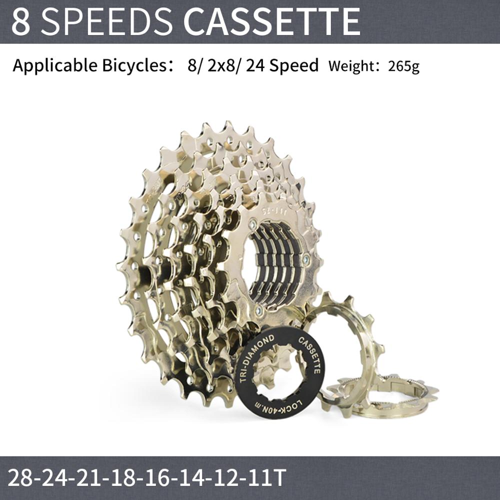 Jshou fietscassette 11v 7 8 9 10 speed fiets tandwiel onderdelen accessoires 11t 28t 32t 38t voor mountainbike racefiets mtb: Ct 8s 11t to 28t
