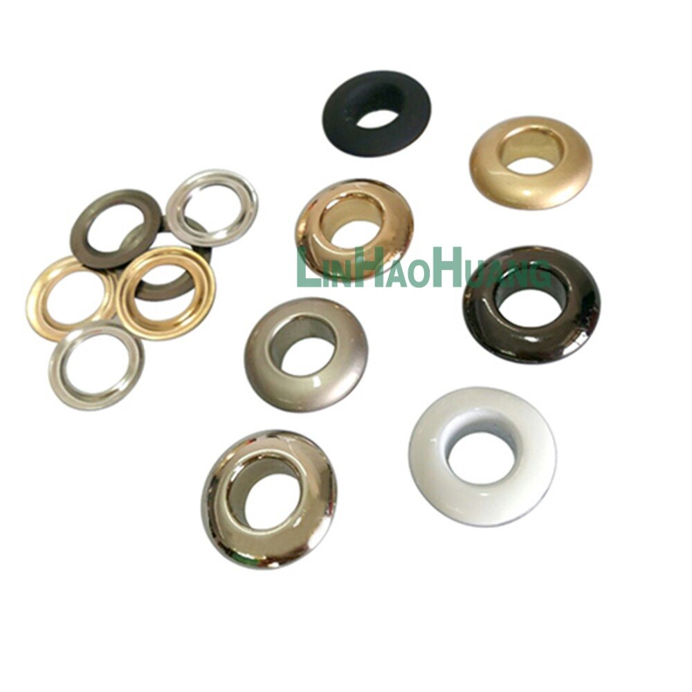 Œillets en laiton sans couture, 8mm x 16mm, 7 couleurs, , 100 lots, , eyelets-16MM