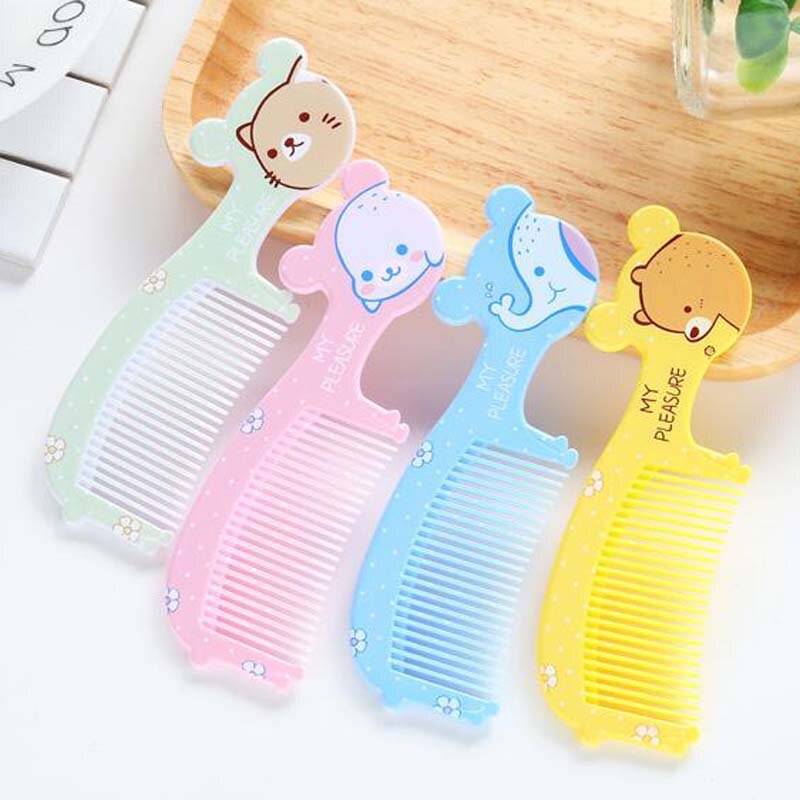 6Pcs Baby Hair Comb Safe Hair Massage Head Massager Natural Feel Kids Care Kit Baby Comb Brush