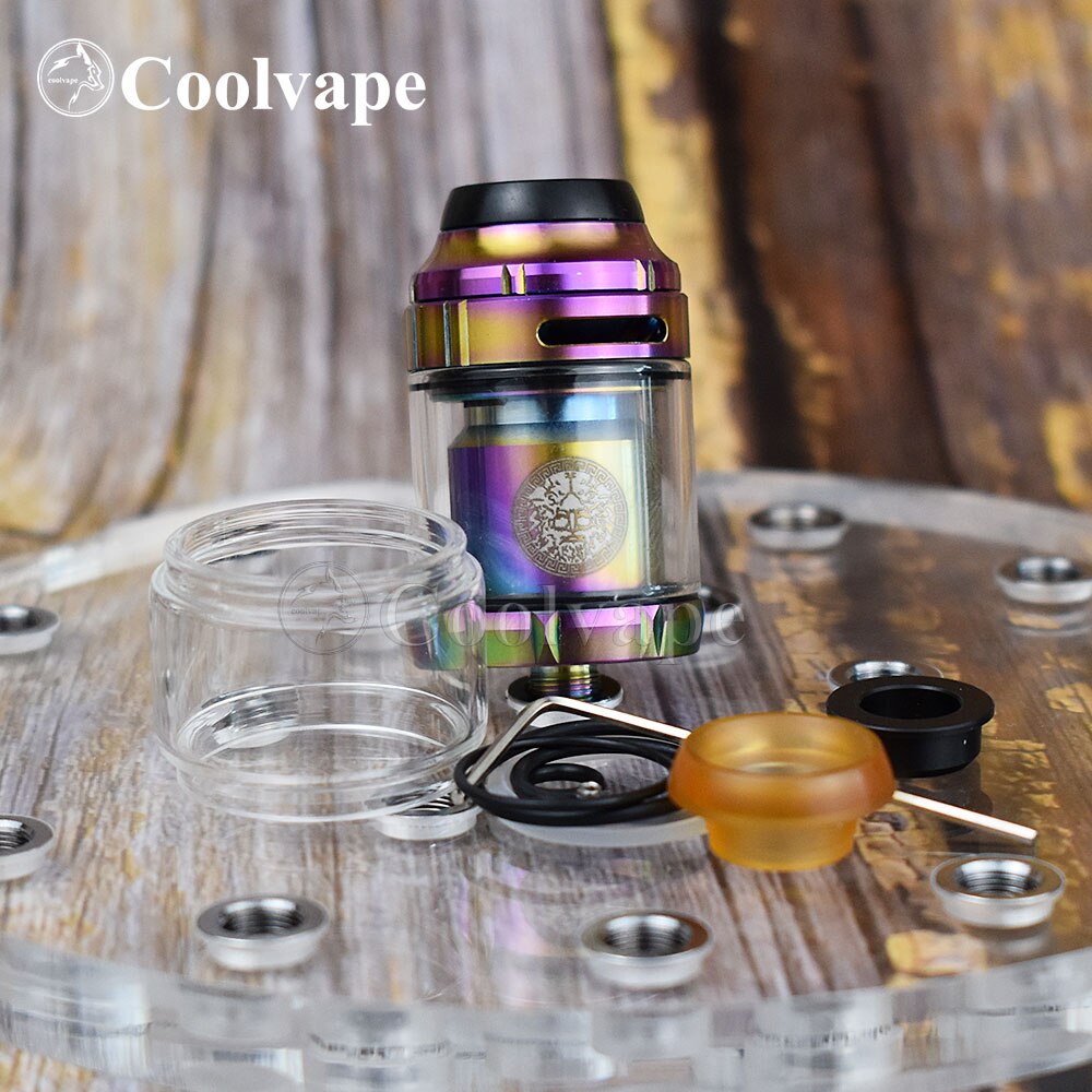 coolvape 25mm Zeus RTA atomizer RTA 3.5ml/4.5ml tank Deck Electronic cigarette Mods Dual Coil Vape Tank RTA Vaper RTA atomizer: color