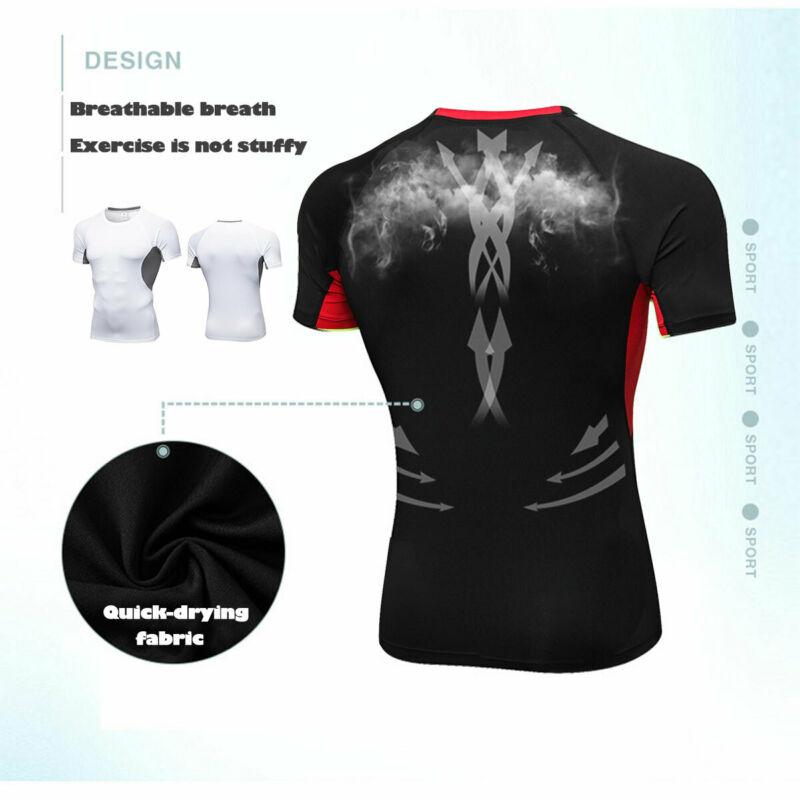 T-Shirt de Sport à manches courtes pour hommes, couche de Base de Compression britannique, haut de Fitness serré