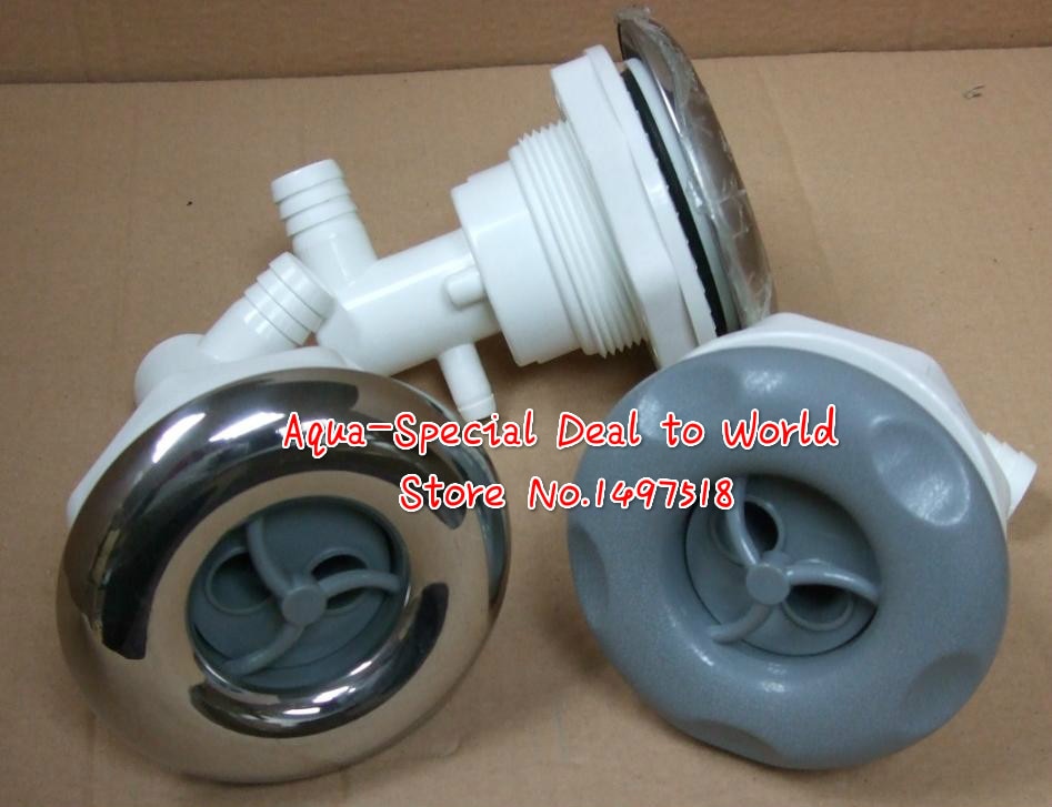 Spa & pool 4 " spa-dyser plast/ss med dobbelthuls roterende dyse