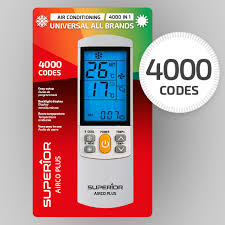 Mando universal para aire acondicionado AIRCO+ Plus 4000 COD compatible con Bosh, Fujitsu, Kenwood, Samsung, Techwood