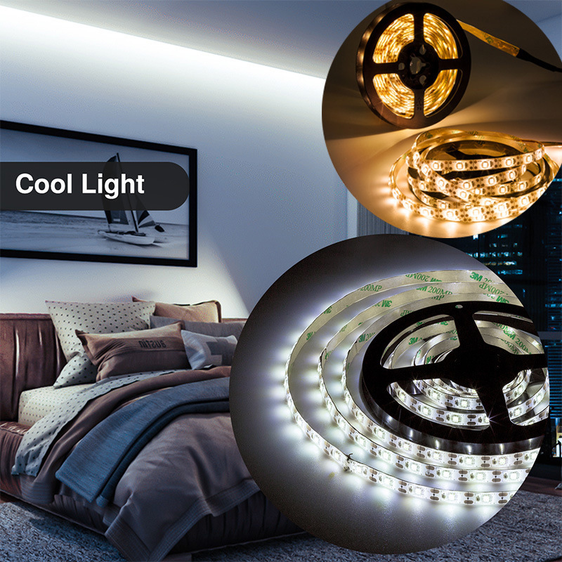 DC 5 V USB LED Strips 2835 5050 Wit Warm Wit Tira LED Strip Licht TV Achtergrond Verlichting Tape Thuis flexibele Decor Lamp 1-5 m