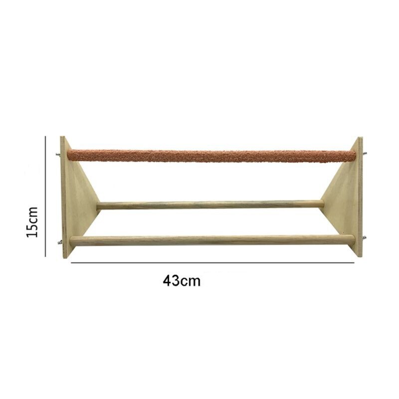 Kip Baars Driehoek Frosted Hen Stand Houten Tafel Top Spelen Speelgoed Voor Kippen Handgemaakte Swing Vogel Voor Grote Vogel Papegaai hens