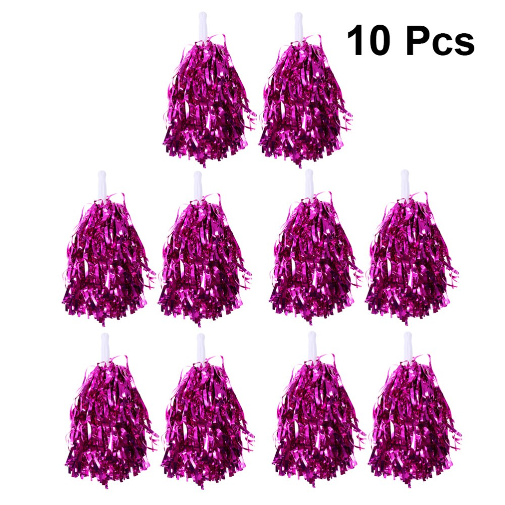 10 pces 25g torcendo bolas esquadrão animadas diversão cheerleading kit cheerleaders pups cheerleaders supples com alça para competitio: Purple