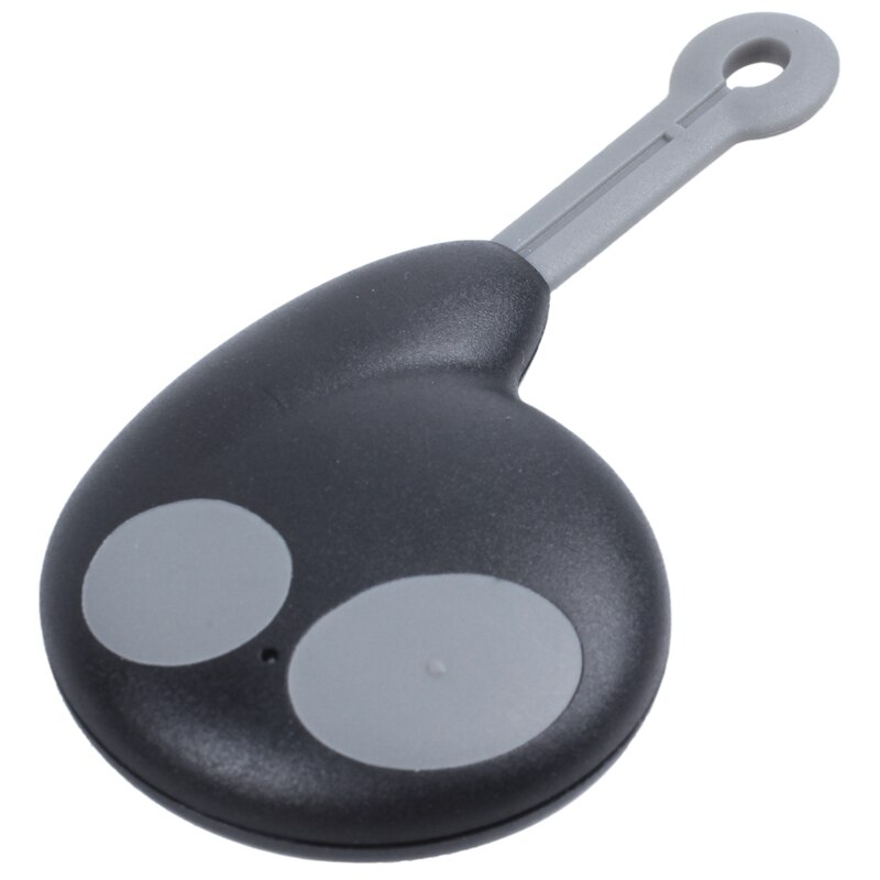 Funda de llave de 2 botones para control remoto, funda de llave para alarma Cobra Fob sin batería, color negro